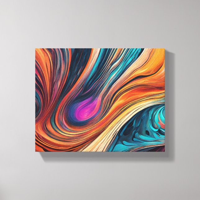 Canvas prints with mixed colour design (Front)