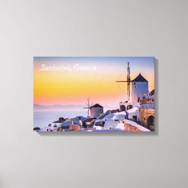 Canvas Santorini Greece Print (Front)
