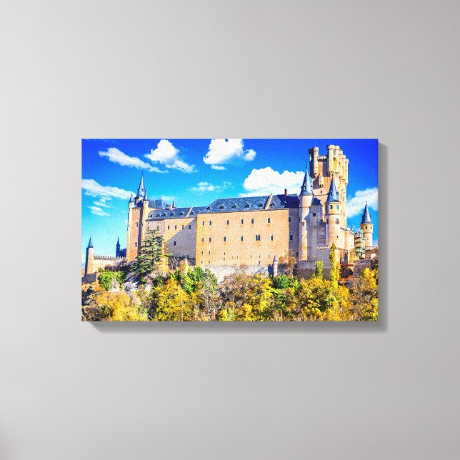 Canvas Segovia castle Print (Front)
