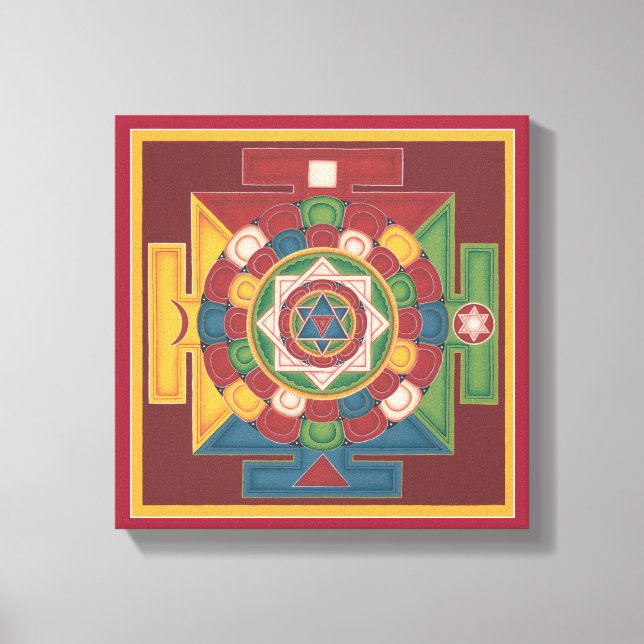 CANVAS SQUARE - Mandala of the 5 Elements Print (Front)