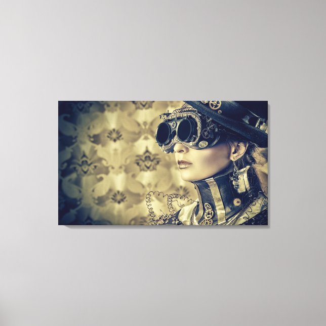 Canvas - Steampunk Art 'Look' Print (Front)