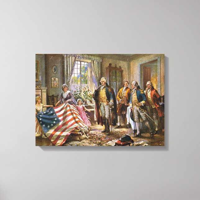Canvas The Birth of Old Glory Percy Moran (Front)