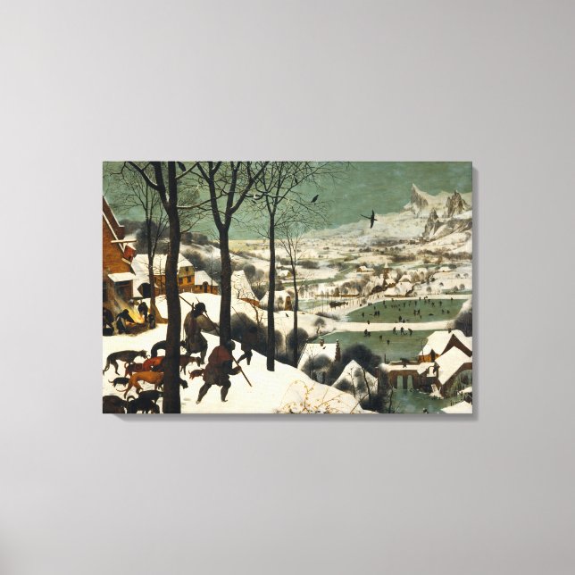 Canvas The Hunters in the Snow Pieter Bruegel (Front)