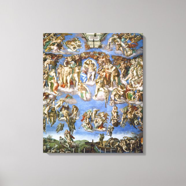 Canvas The Last Judgment Fresco by Michelangelo Print (Front)