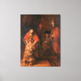 Canvas The Return of the Prodigal Son Rembrandt Print