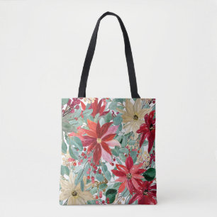 Canvas Tote Bag for Women Aesthetic Flower