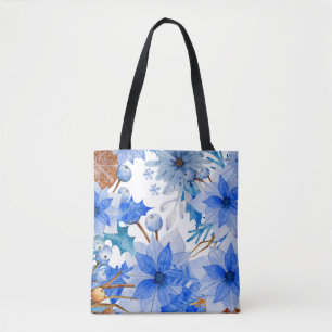  Canvas Tote Bag, Tote Bag with Floral Print, 