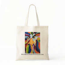 Canvas Tote With Maurice Angry Rooster