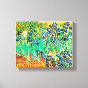 Canvas Vincent van Gogh Irises 1889 Blue Flowers Print