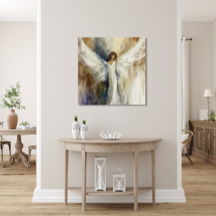 Canvas Wall Art Print Abstract Angel in Neutrals