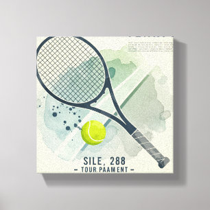 Canvas Wall Art – Tennis Champion   Bold & Stylish