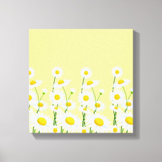 Canvas Wall Art-White Daisies (Front)