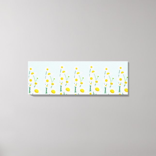 Canvas Wall Art-White Daisies Print (Front)