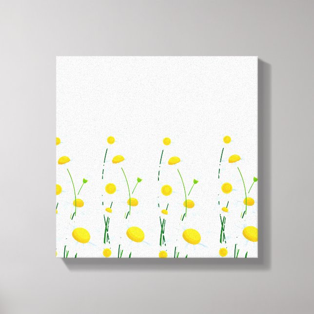 Canvas Wall Art-White Daisies Print (Front)
