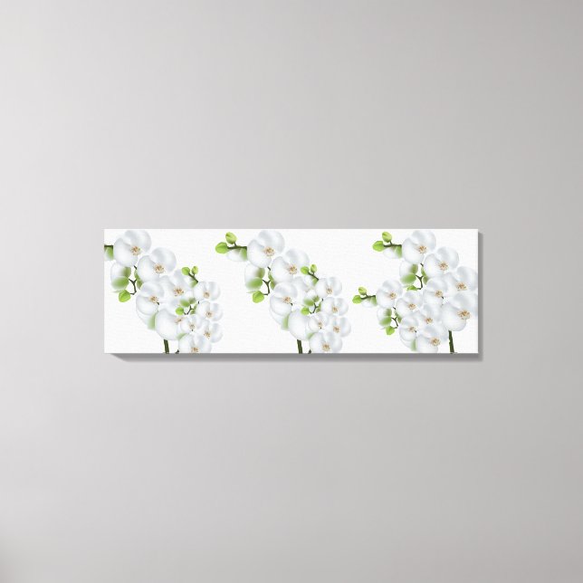 Canvas Wall Art-White Orchids Print (Front)