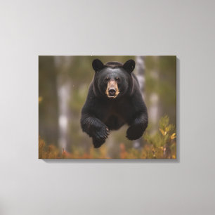 Canvas Wall Art-Yellowstone Black Bear