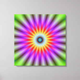 Canvas Wheel of Colour Print