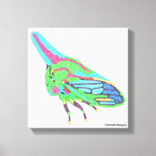 Canvas (white) - Oak Treehopper Print