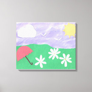 Canvas with Outdoor Scene Print