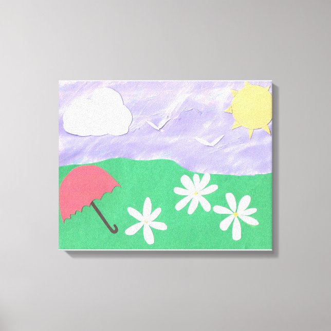 Canvas with Outdoor Scene Print (Front)