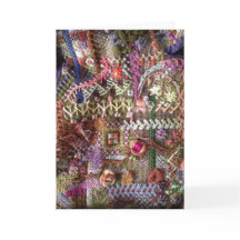 Canvas work greeting card