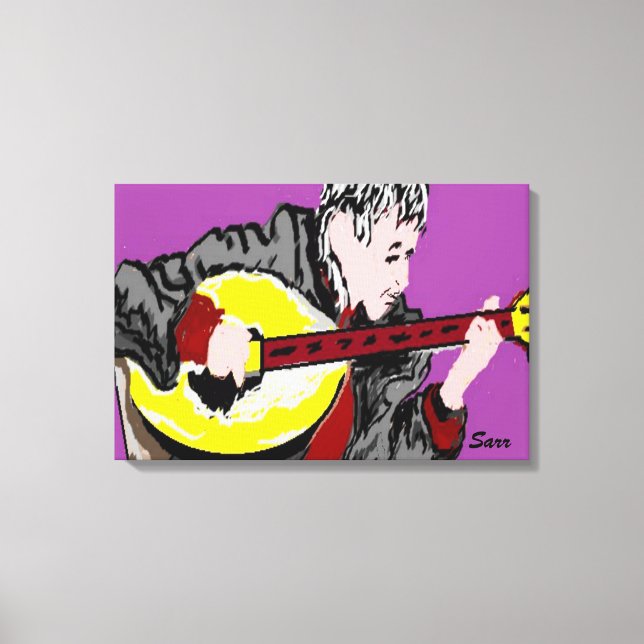 Canvas Wrap / Bouzouki Player Print (Front)