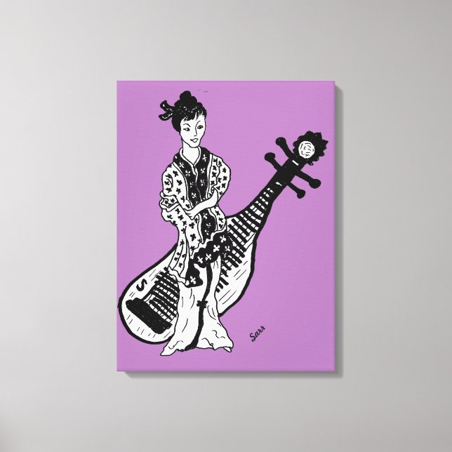 Canvas wrap Geisha Girl Print (Front)