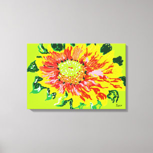 Canvas wrap/ Wild Flower Print
