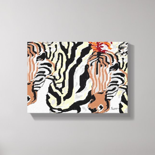 Canvas Wrap /Zebras (Front)