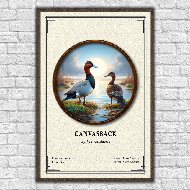 Canvasback Zoology Series Poster (Creator Uploaded)