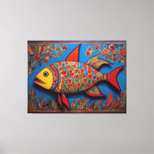 CanvasFish: Madhubani Art Masterpieces Canvas Print