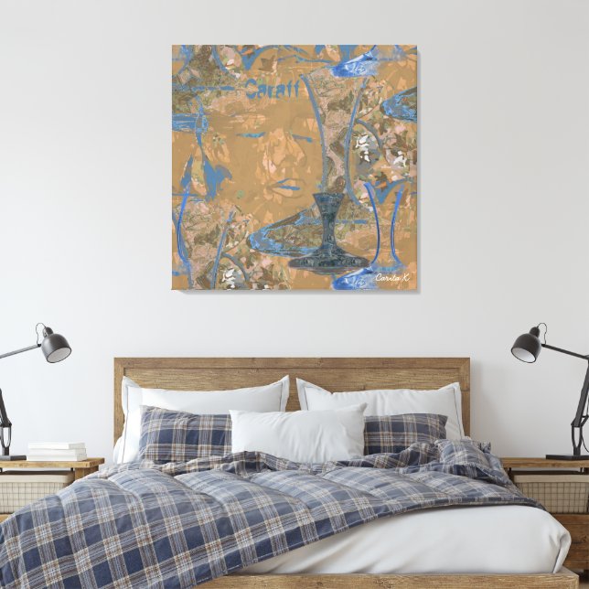 Canvastavla Caraff Canvas Print (Insitu(Bedroom))