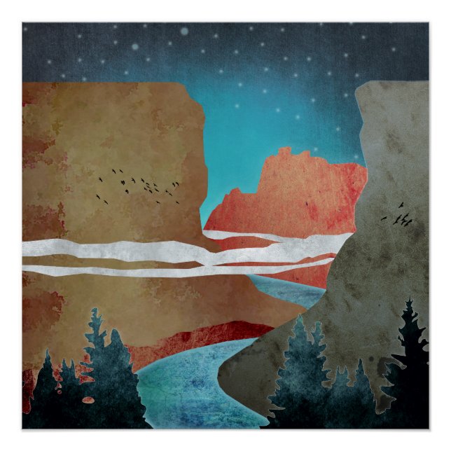 Canyon Birds Poster (Front)