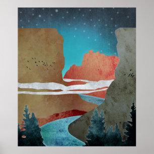 Canyon Birds Poster