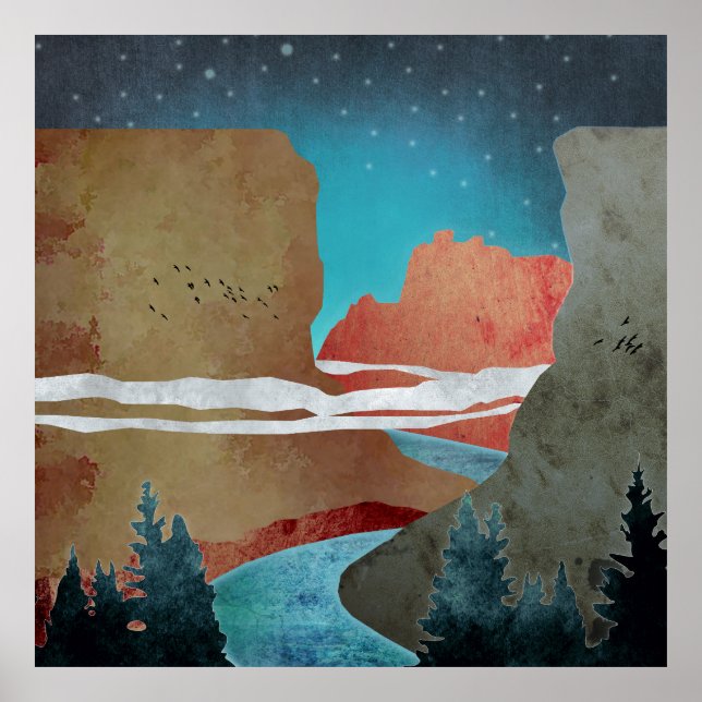 Canyon Birds Poster (Front)