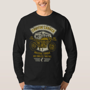 Canyon Carver Vintage Motorcycle Retro Distressed T-Shirt