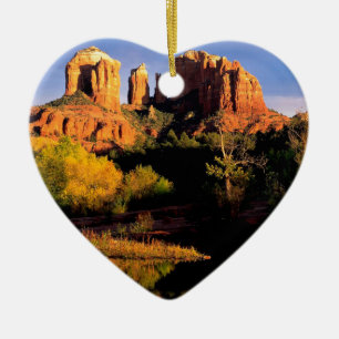 Canyon Cathedral Rock Sedona Ceramic Tree Decoration