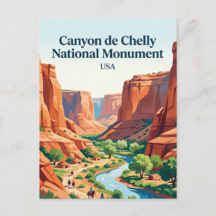 Canyon de Chelly National Monument USA Postcard