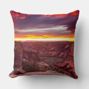Canyon de Chelly, sunset, Arizona Cushion