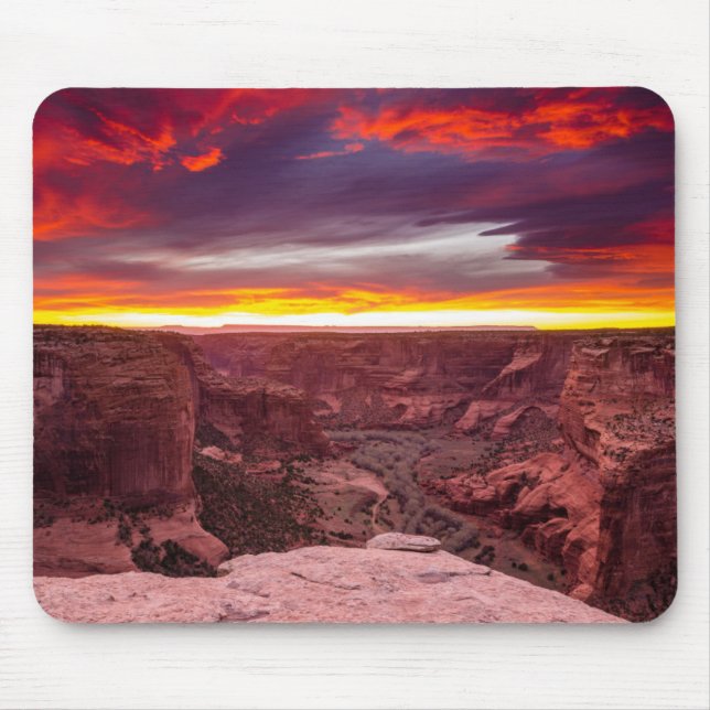 Canyon de Chelly, sunset, Arizona Mouse Mat (Front)