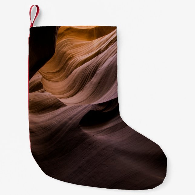 Canyon desert landscape pattern small christmas stocking (Front)