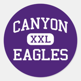 Canyon - Eagles - High School - Canyon Texas Classic Round Sticker