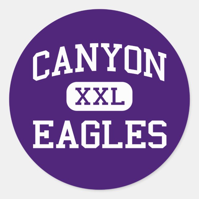 Canyon - Eagles - High School - Canyon Texas Classic Round Sticker (Front)