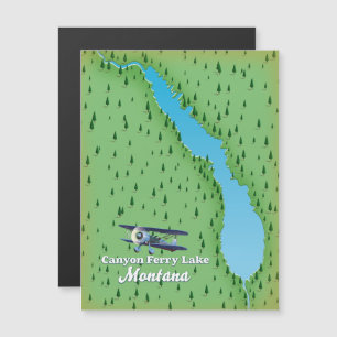 Canyon Ferry Lake Montana lake map