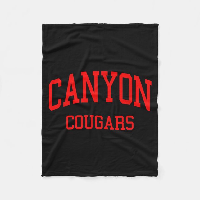 Canyon High School Hs New Braunfels Tx Retro  Fleece Blanket (Front)