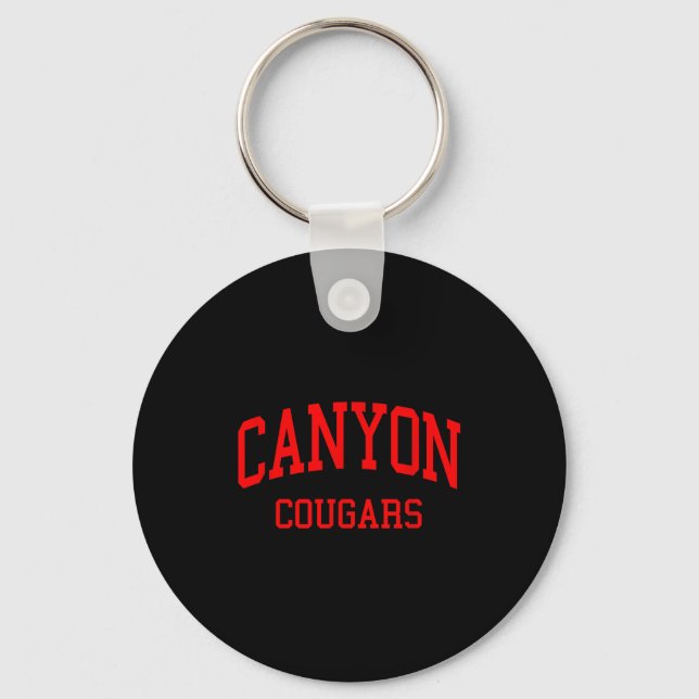 Canyon High School Hs New Braunfels Tx Retro  Key Ring (Front)