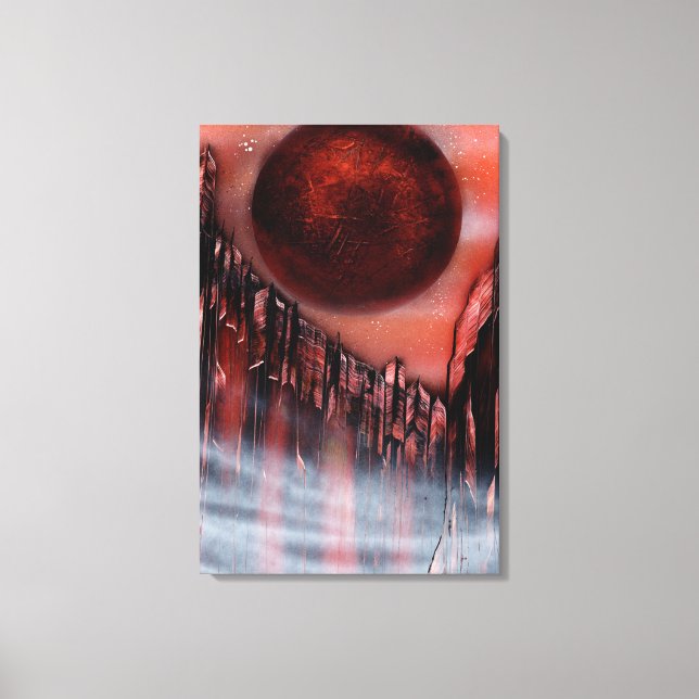 Canyon in Crimson Canvas Print (Front)