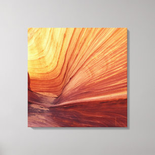 Canyon Kissed by the Sun Southwest Abstract Canvas Print