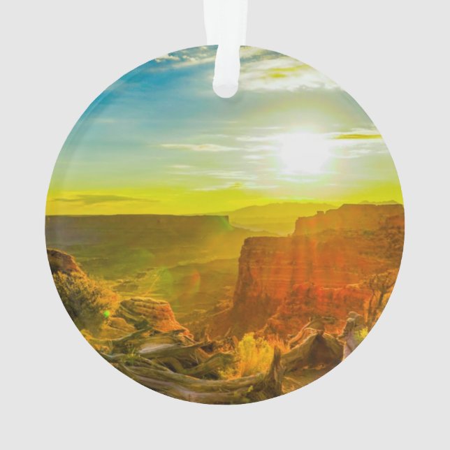 Canyon lands National Park Moab Utah Ornament (Back)