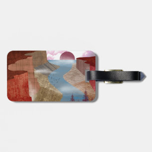 Canyon Ocean Landscape Luggage Tag